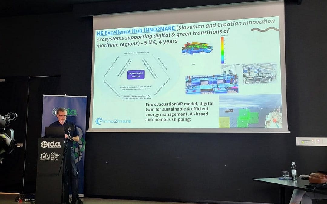 Presentation of the INNO2MARE project at the Central and Mediterranean European Conference on New Technologies, Society and Development in Pula, Croatia