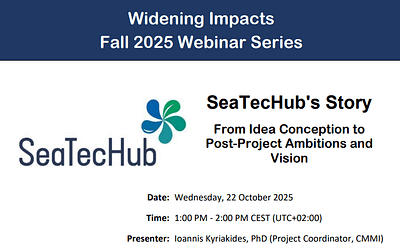 Widening Impacts Fall 2025 Webinar Series Kicks Off with the Presentation of SeaTecHub’s Story
